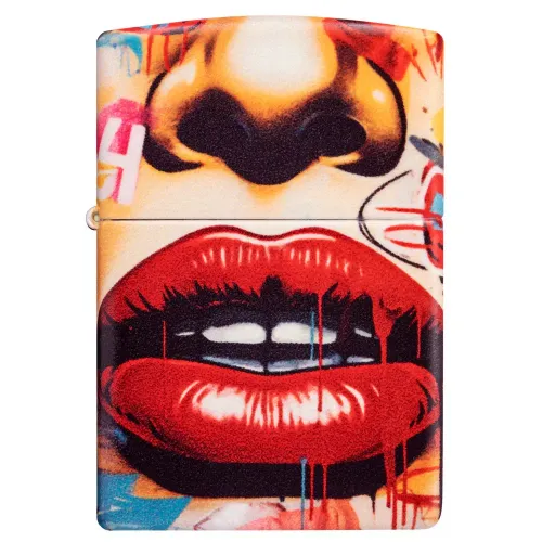 Бензинові запальнички Запальничка бензинова Zippo Street Art Face Design (46257)