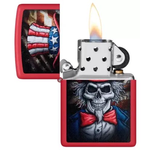 Бензиновые зажигалки Зажигалка бензиновая ZIPPO Uncle Sam Skull Design (46696)