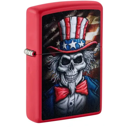 Бензиновые зажигалки Зажигалка бензиновая ZIPPO Uncle Sam Skull Design (46696)