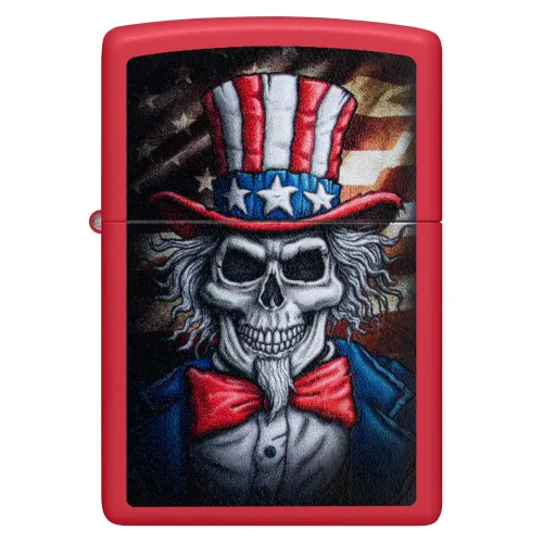 Бензиновые зажигалки Зажигалка бензиновая ZIPPO Uncle Sam Skull Design (46696)