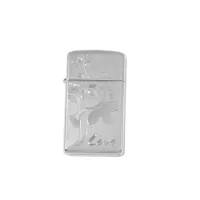 Запальничка вузька Zippo Slim Love Flower High Polish Chrome (24816)