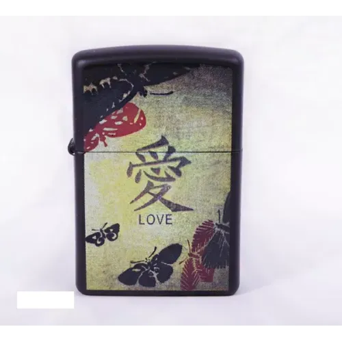 Бензинові запальнички Запальничка Zippo LOVE BLACK MATTE (20839)