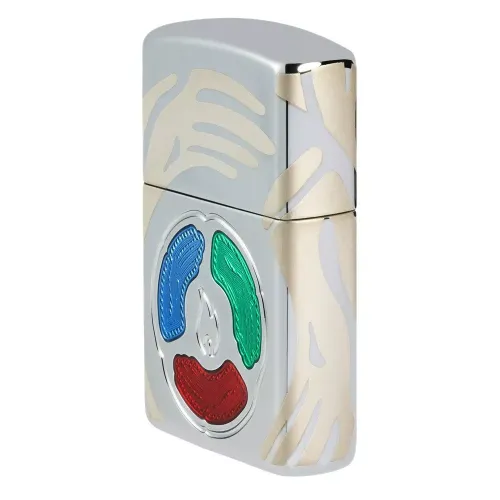 Запальничка армована бензинова колекційна лімітована ZIPPO 1500 шт Keeper of the Flame Armor® 2025 Collectible Of The Year - Europe (46762)