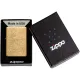 Зажигалка бензиновая Zippo Regular Tumbled Brass, золотистая (49477)