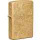 Зажигалка бензиновая Zippo Regular Tumbled Brass, золотистая (49477)