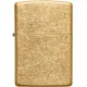 Зажигалка бензиновая Zippo Regular Tumbled Brass, золотистая (49477)