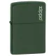 Зажигалка бензиновая Zippo Green Matte Logo оливковая (221ZL)