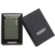 Зажигалка бензиновая Zippo Green Matte Logo оливковая (221ZL)