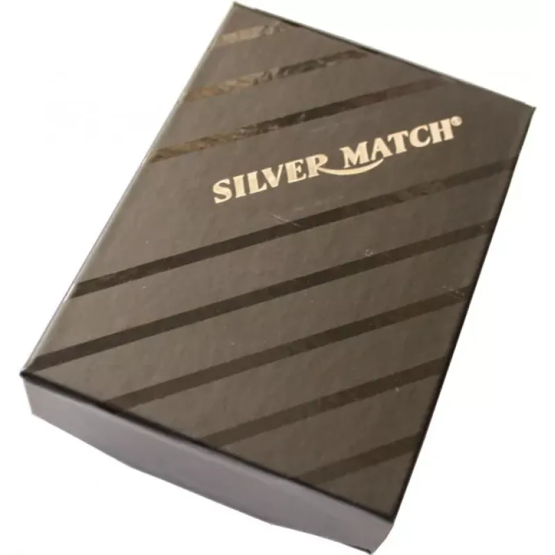 Газовая зажигалка Silver Match Sm Bank Classic Blueflame Lighter Серебристый (40674271CH)