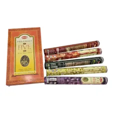 Подарочный набор благовоний HEM Precious Five, 5 ароматов, палочки HEXA по 20 шт (DN36543)