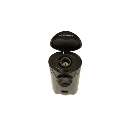 Запальничка газова для сигар Silver Match Debden Blueflame Cigar Holder метал, чорна, подарункова коробка (40674262)