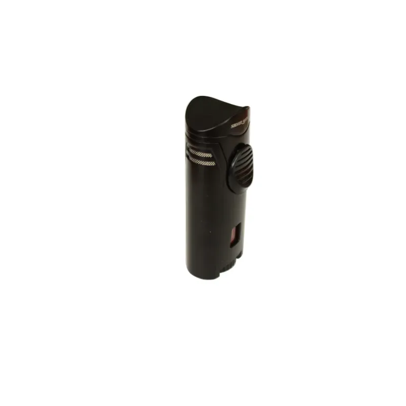 Запальничка газова для сигар Silver Match Debden Blueflame Cigar Holder метал, чорна, подарункова коробка (40674262)