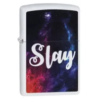 Зажигалка бензиновая ZIPPO Slay Design, белый, цветной (29620)