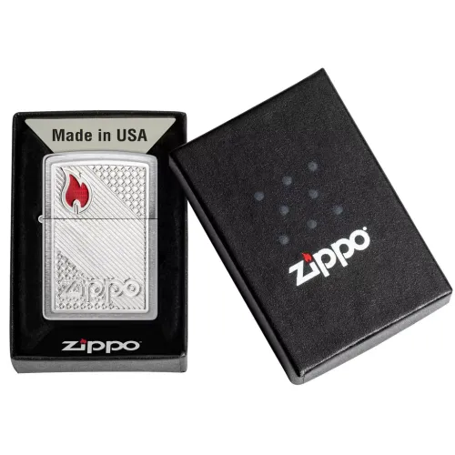 Зажигалка бензиновая Zippo 200 Tiles Emblem (48126)
