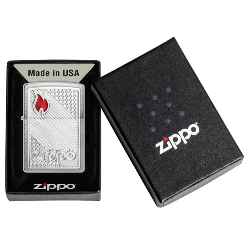 Зажигалка бензиновая Zippo 200 Tiles Emblem (48126)