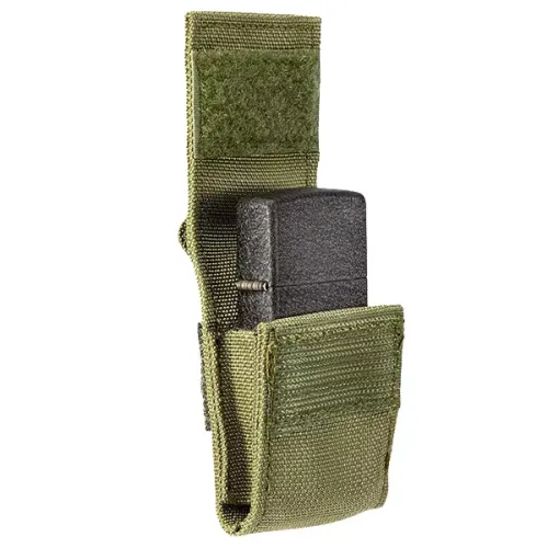 Запальничка із чохлом Zippo 236 Blk Crackle Ltr Tactical Pouch OD Green GS (49400)