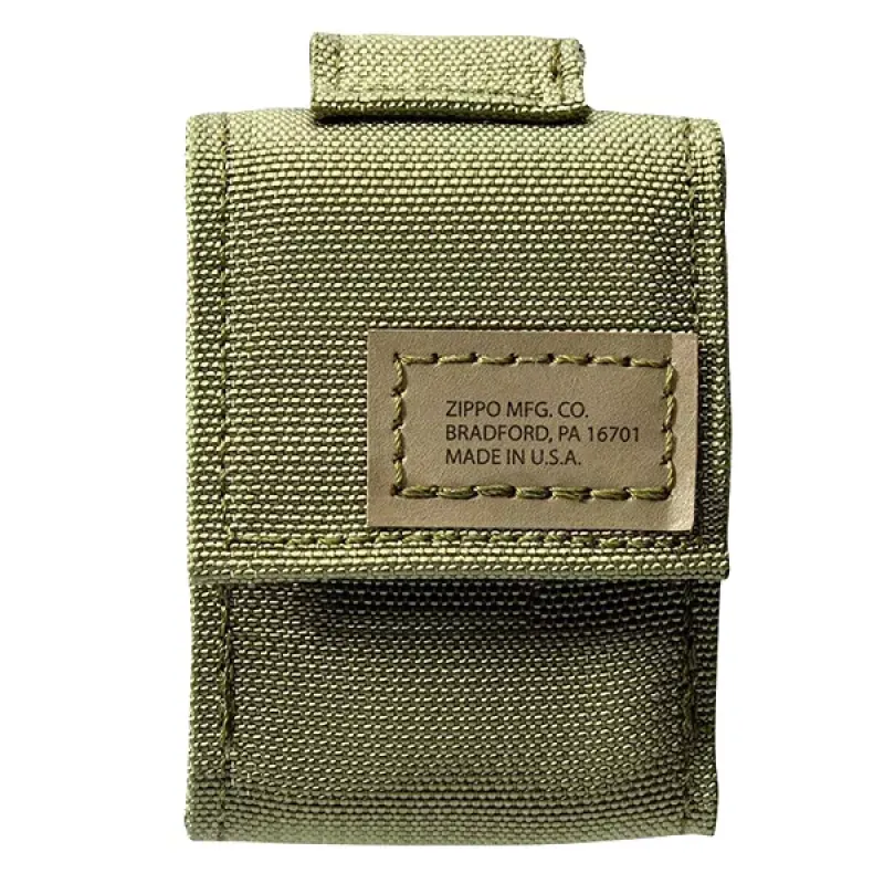 Запальничка із чохлом Zippo 236 Blk Crackle Ltr Tactical Pouch OD Green GS (49400)
