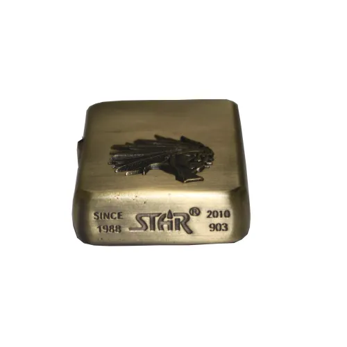 Зажигалка бензиновая STAR ROACH Золотистый (23594STAR)