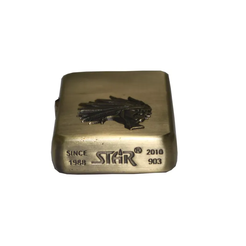 Зажигалка бензиновая STAR ROACH Золотистый (23594STAR)