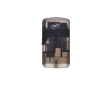 Запальничка газова 2 турбо Prof Double Jet Flame Transparent Чорна (40803728BL)