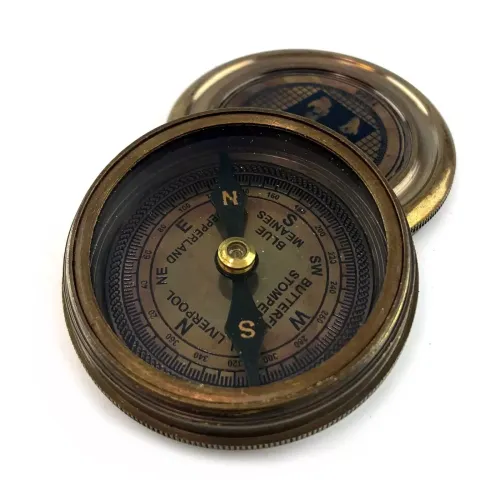 Компас бронзовый "Beatles" Brass Beatles Compass d-6,h-2 см (DN26575A)