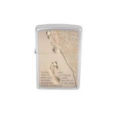 Зажигалка Zippo 28180 Footprint in Sand Brushed Chrome
