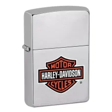 Зажигалка бензиновая Zippo Classic brushed chrome Harley-Davidson (200HDH252)