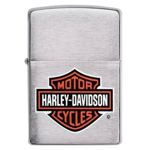 Зажигалка бензиновая Zippo Classic brushed chrome Harley-Davidson (200HDH252)