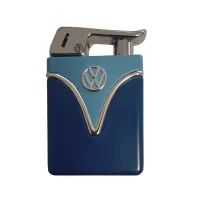 Запальничка газова п'єзо Licences VW Metal Lighter Tank Синьо-блакитна (40610129BLU)