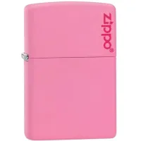 Зажигалка Zippo PINK MATTE с логотипом zippo (238ZL)