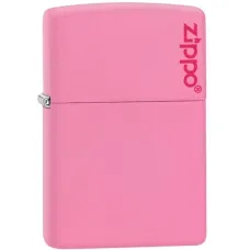 Зажигалка Zippo PINK MATTE с логотипом zippo (238ZL)