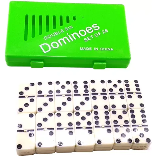 Доміно Доміно Duke у зеленому пластиковому кейсі Кольорові крапки 28 шт (DN32304)