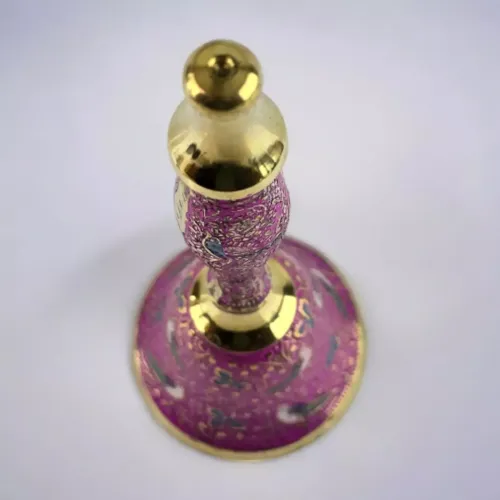 Інше Дзвіночок бронзовий із ручкою Н-21,5 см "Пташки на рожевому фоні" гравіювання (DN35951B)