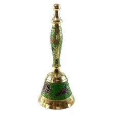 Колокольчик с ручкой бронзовый H -18 см 