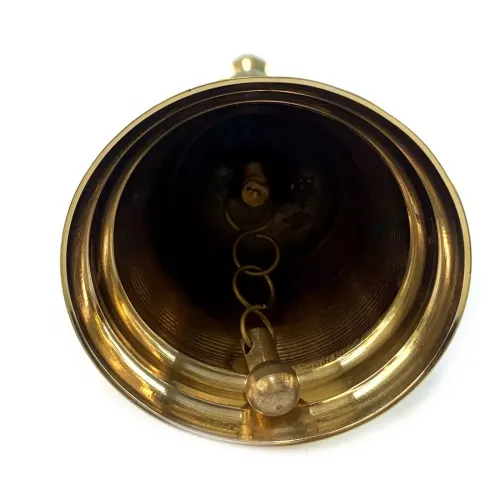 Другое Колокольчик с ручкой бронзовый H -18 см "Павлины на зеленом фоне" гравировка (DN25806E)