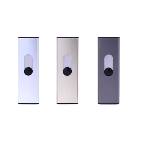 Бензинові запальнички Електроімпульсна запальничка USB Champ Push Up Single Arc Igniter Сірий (40400329)