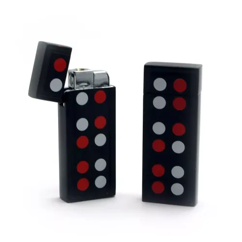 Бензинові запальнички Газова запальничка п'єзо Доміно (DN27781)