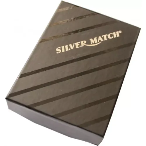 Бензинові запальнички Газова запальничка Silver Match Sm Bank Classic Blueflame Lighter Сріблястий (40674271CH)