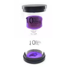 Годинник пісочний None на 10 хвилин 10.5х4.5х4.5 см Фіолетовий пісок (DN32239D)