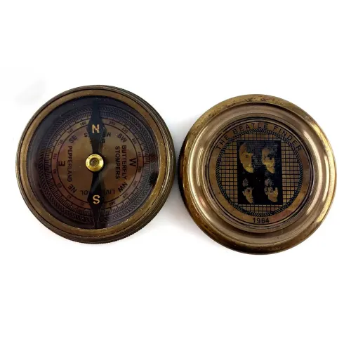 Компасы, лупы Компас бронзовый "Beatles" Brass Beatles Compass d-6,h-2 см (DN26575A)