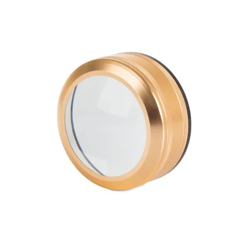Компаси, лупи Універсальна збільшувальна екранна лупа кругла, метал, золотистий, кратність 6Х d-9 см h-4,5 см (DN29775)