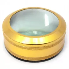 Універсальна збільшувальна екранна лупа кругла, метал, золотистий, кратність 6Х d-9 см h-4,5 см (DN29775)