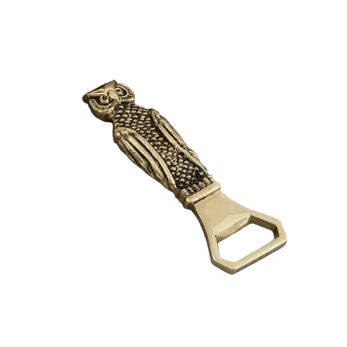 Все для алкогольных напитков Відкривачка для пляшок VIRTUS OWL 11.5 см 150 гр Золотистий (1815)