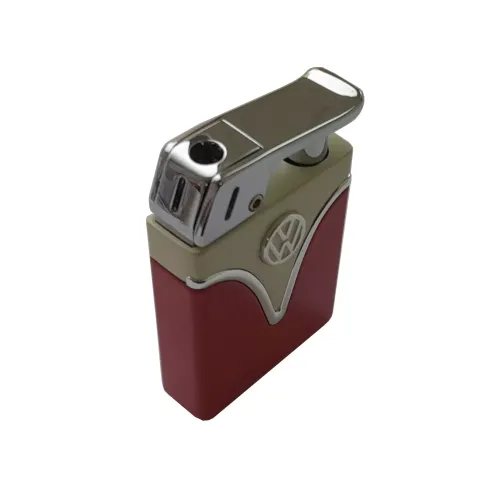 Бензинові запальнички Запальничка газова п'єзо Licences VW Metal Lighter Tank Жовто-червона (40610129YERED)