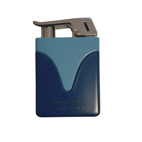 Бензинові запальнички Запальничка газова п'єзо Licences VW Metal Lighter Tank Синьо-блакитна (40610129BLU)