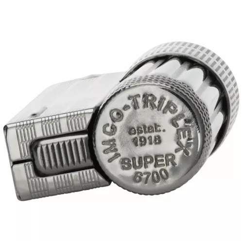 Бензинові запальнички Запальничка бензинова IMCO Triplex Super 6700 Oil chrome nickel E/T сріблястий хром (IM1800020)