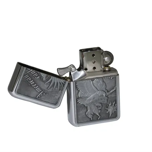 Бензиновые зажигалки Зажигалка бензиновая STAR Серебристая (23596STAR)