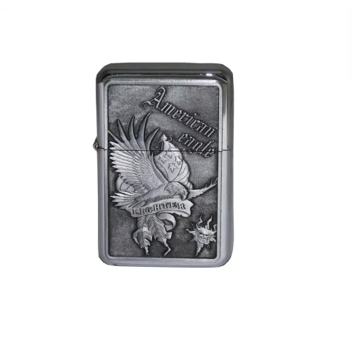 Бензиновые зажигалки Зажигалка бензиновая STAR Серебристая (23596STAR)