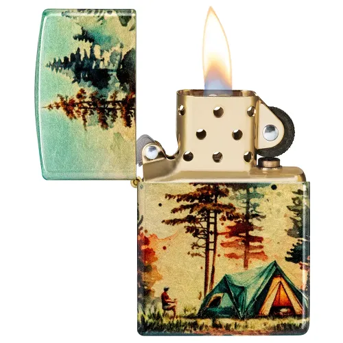 Бензиновые зажигалки Зажигалка бензиновая Zippo Camping Design (46263)