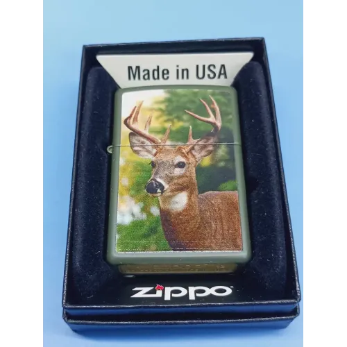 Бензинові запальнички Запальничка бензинова "ZIPPO" Deer Green Matte (28471) Бензинові запальнички Запальничка бензинова "ZIPPO" Deer Green Matte (28471)